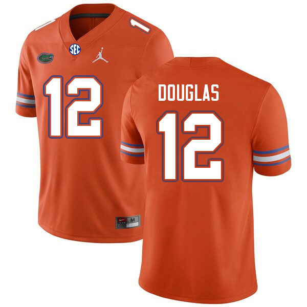 Men #12 Caleb Douglas Florida Gators College Football Jerseys Sale-Orange